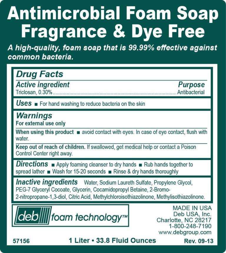 Deb Antimicrobial Fragrance and Dye Free
